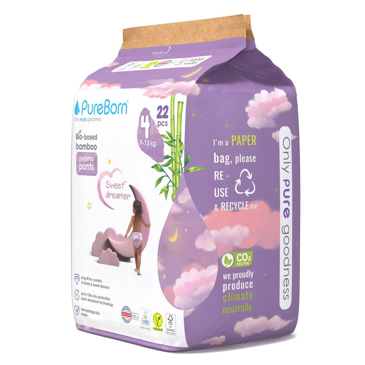 Pureborn Diapers, Organic Baby Products - My Little One – Mylilone