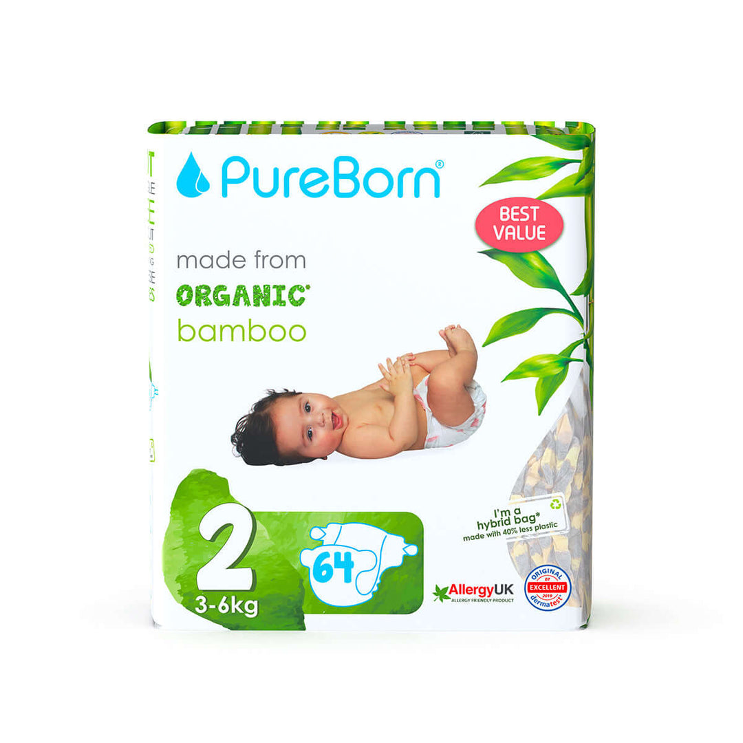 PureBorn baby diapers, size 2- My Little One